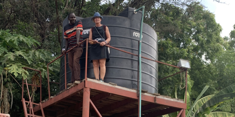 Wassertank auf der Farm